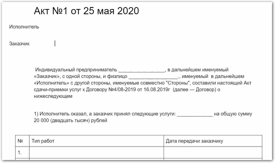 Простой договор на изготовление мебели